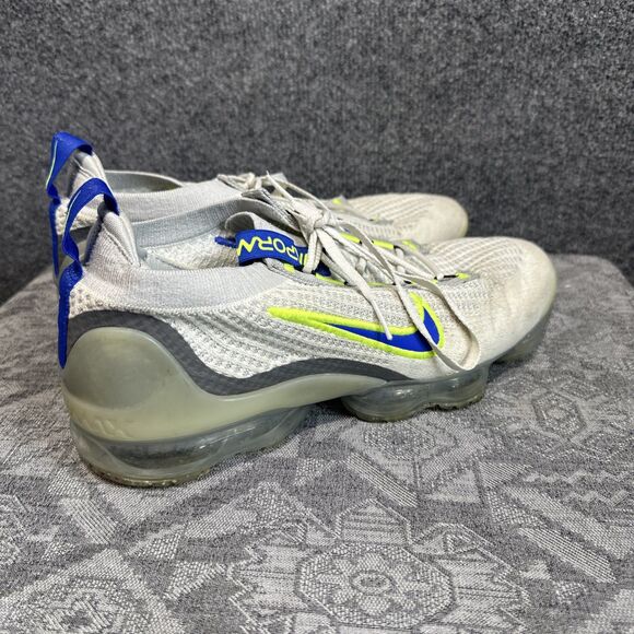 Nike Air VaporMax 2021 FK White Volt Hyper Royal Men\'s Size 10 main image 8